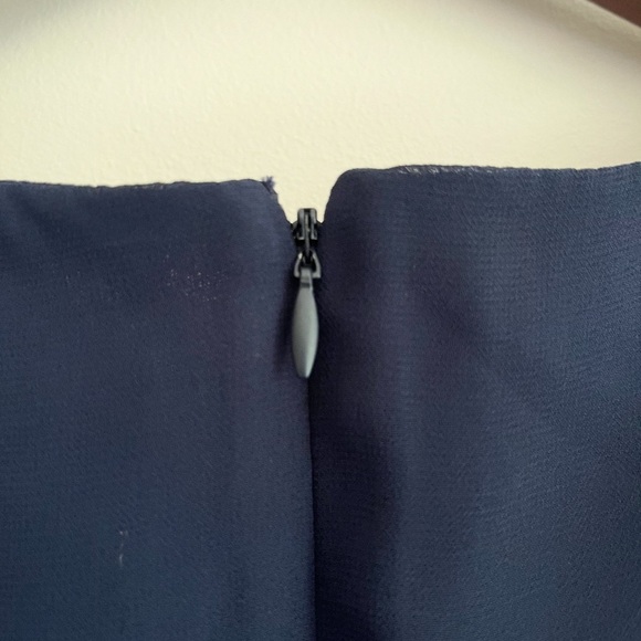 LUXURY GIFT FOR MOM | Gina Bacconi Navy Blue Dress, Elegant - Picture 6 of 9